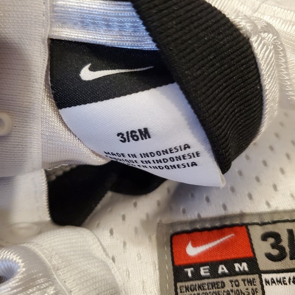 Nike Mizzou Missouri Tigers Football Jersey 3-6 Months White #1 - Picture 4 of 6